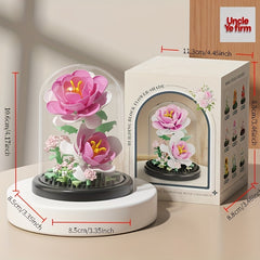 ABS Flower Arrangement Toy Lily & Pink Flower Festive Gift Idea