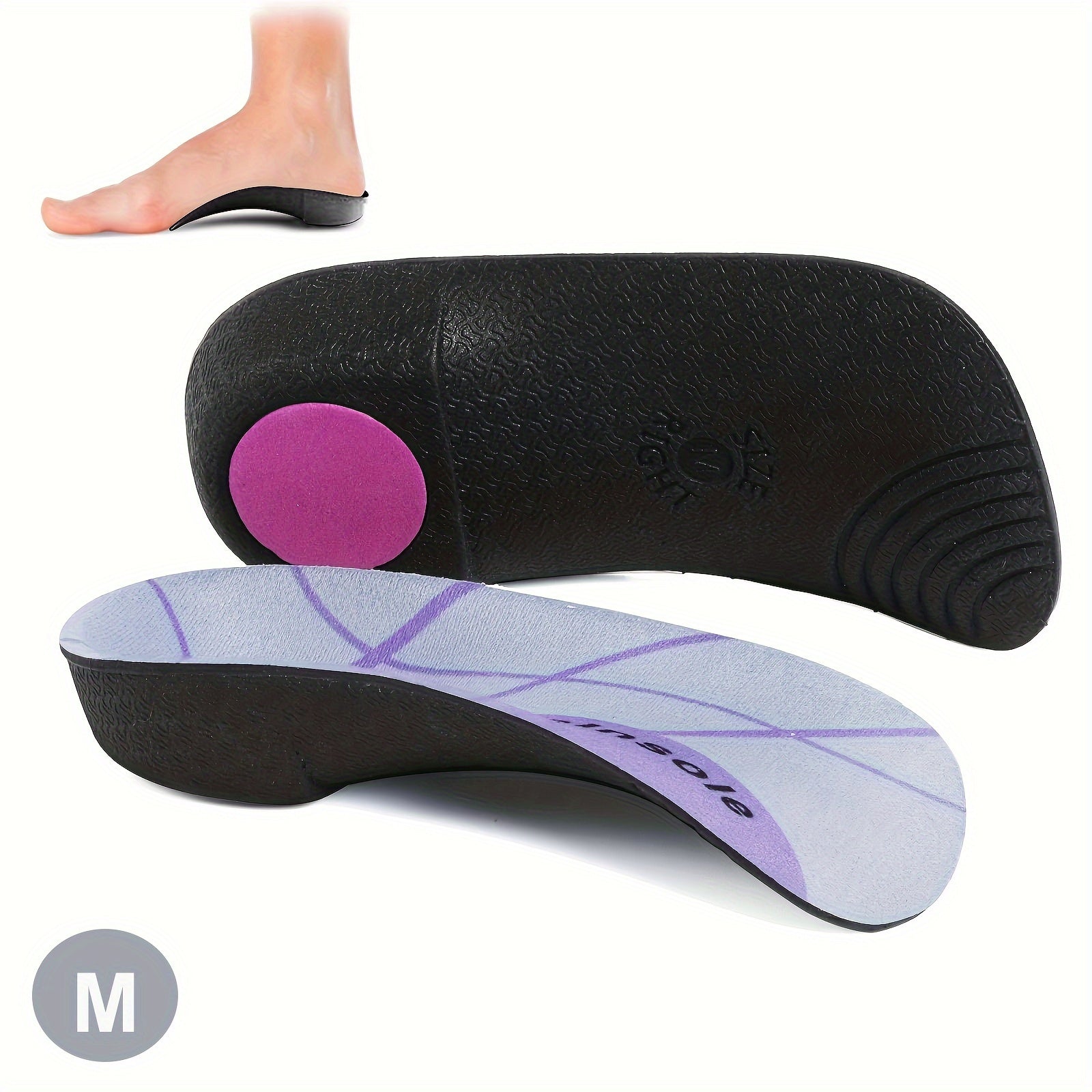 1 Pair Plantar Fasciitis Insoles Arch Supports Orthotic Shoe Inserts