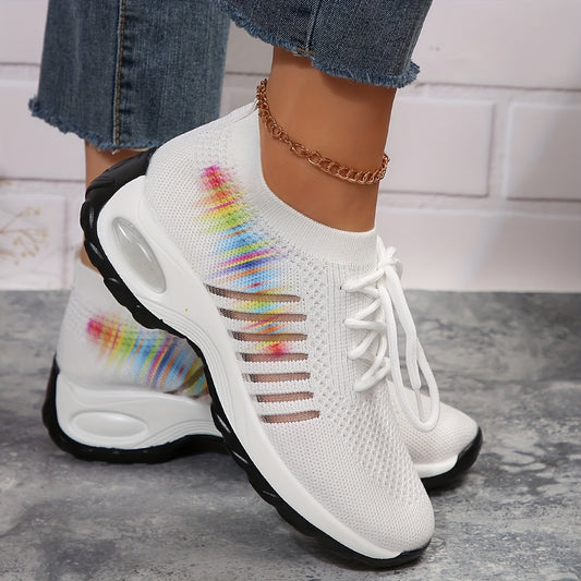 Women's Casual Sports Shoes with Air Cushion Bottom