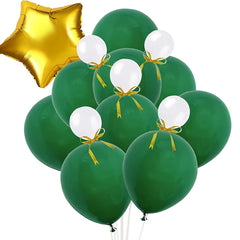 Christmas Tree Balloon Garland Kit with Golden Star Foil Balloon