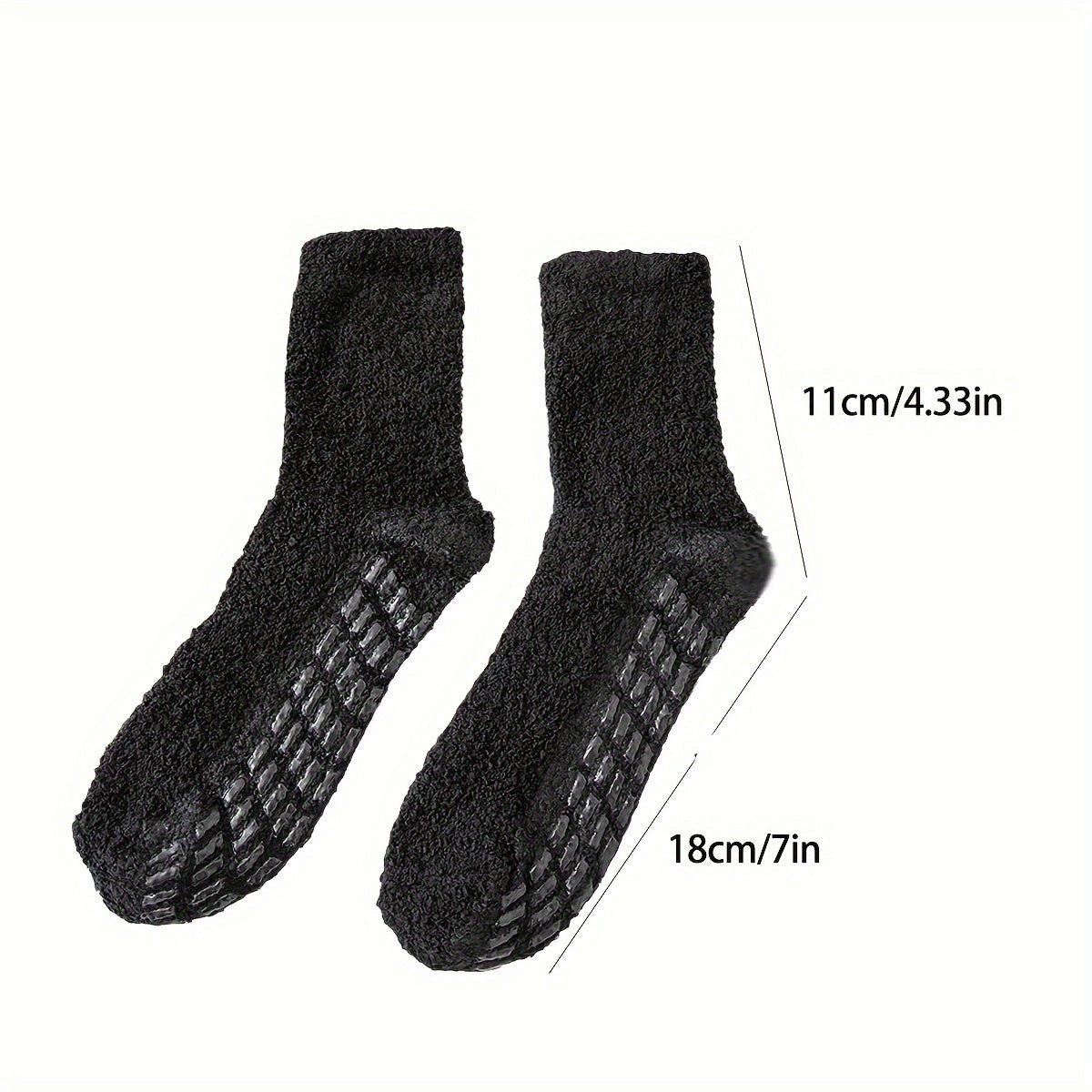 5 Pairs Warm Fuzzy Socks for Home, Comfy Sleep Floor Socks