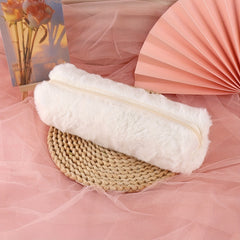 Plush Long Strip Pencil Case Large Capacity Soft Bag Stationery Storage Box