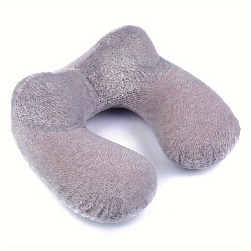 Soft Inflatable U-shaped Pillow for Travel, Home & Outdoor