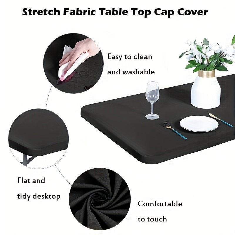 Polyester Tablecloth Rectangular Elastic Outdoor Picnic Table Cloth