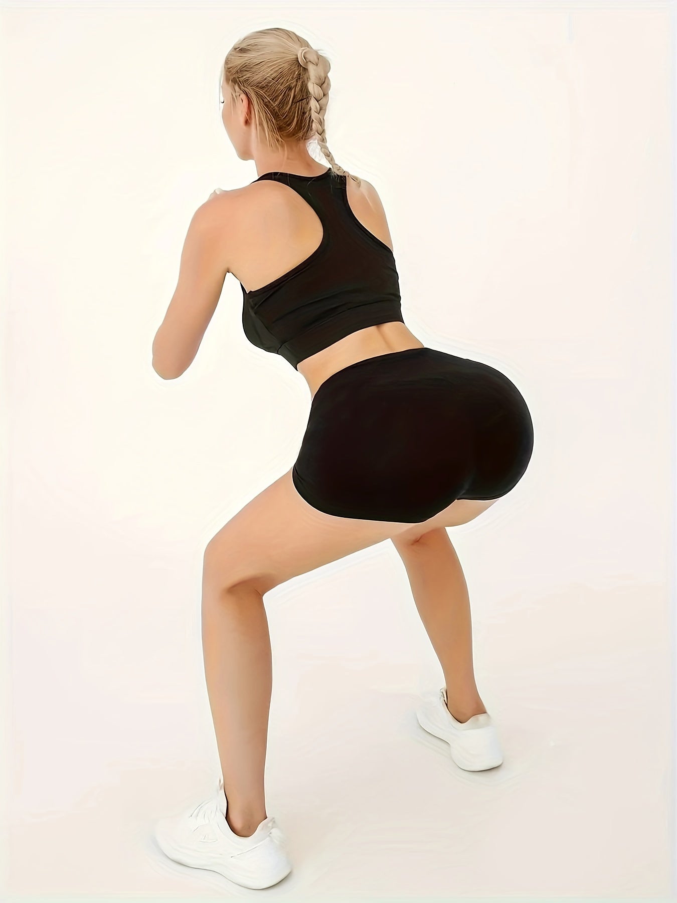 Women's High Waisted Sports Shorts for Yoga Fitness