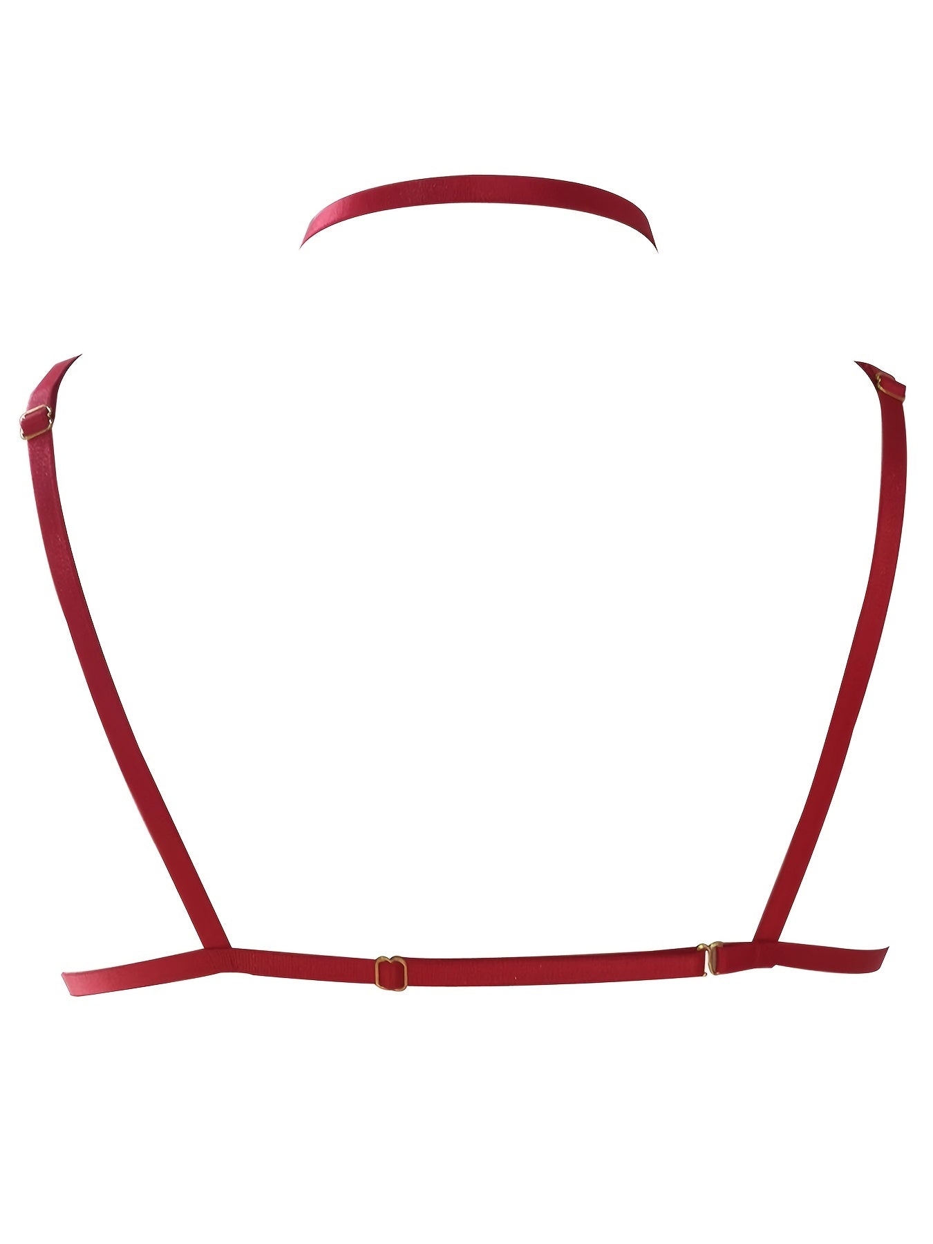 Sexy Red Lace Floral Embroidered Harness Bra for Women's Lingerie