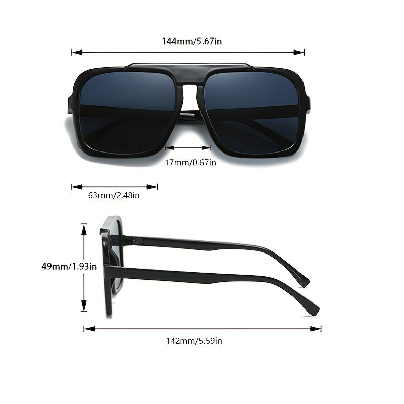 Leopard Brown Square Sunglasses UV Protection