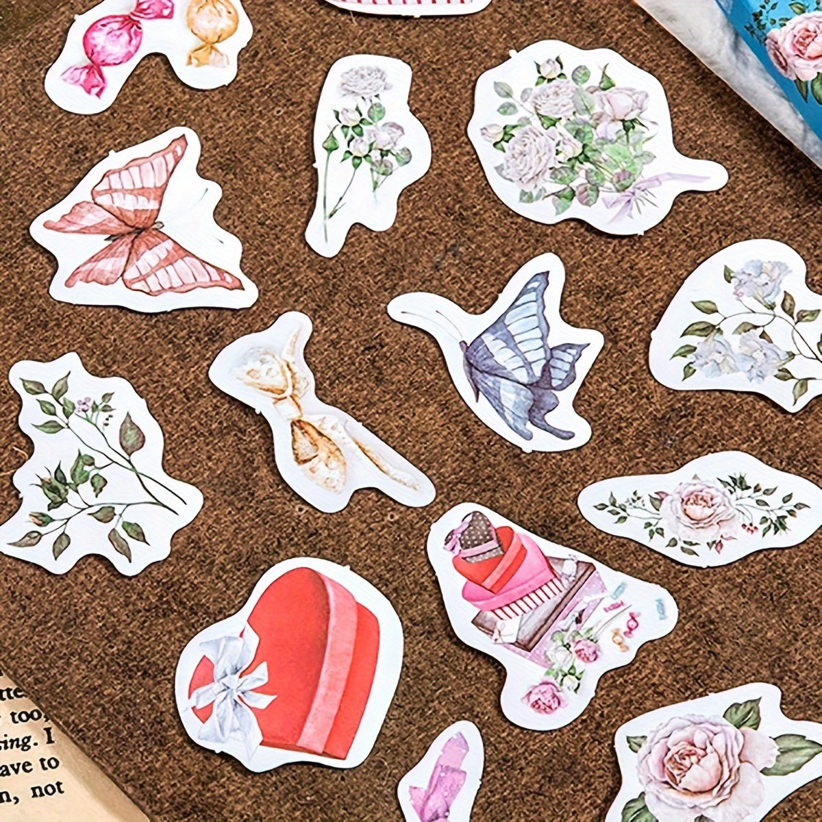 46pcs Vivian's Manor Journal Photo Album Decoration Stickers