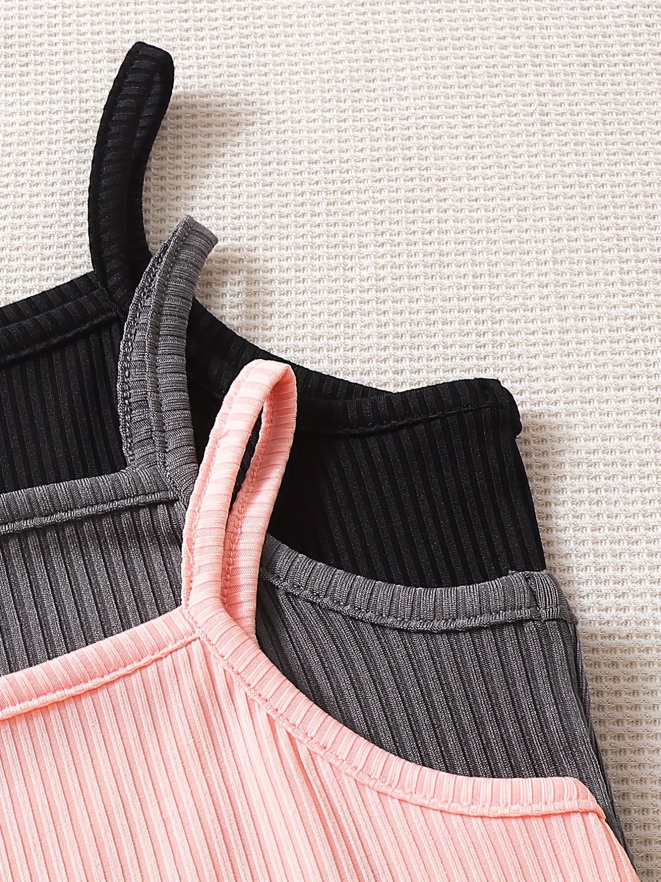 Girl's Cami Crop Tops Sleeveless Vests Set