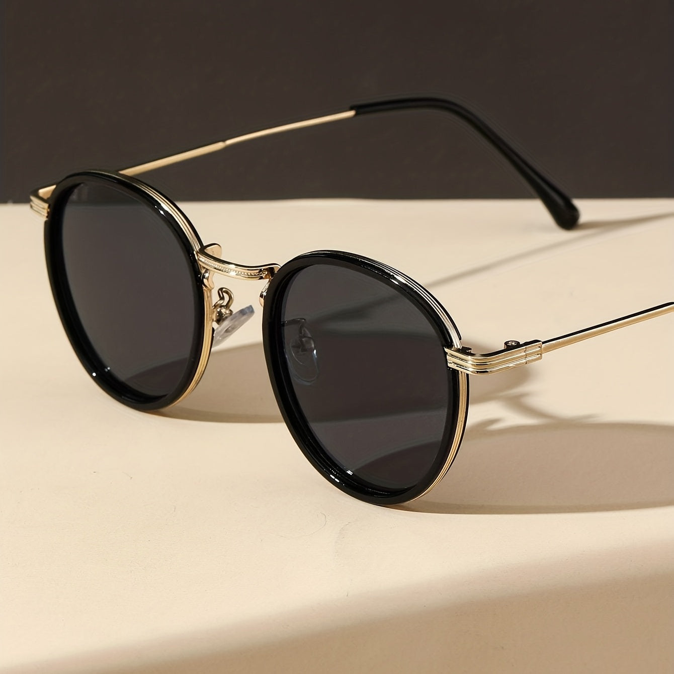 Metal Round Frame Sunglasses Vintage Cat Eye Glasses UV400