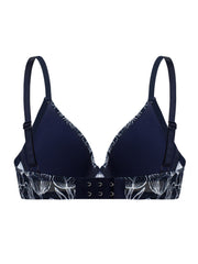 Floral Print Push Up Bras Comfortable & Breathable Women's Lingerie