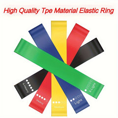 5pcs TPE Elastic Resistance Bands for Yoga Exercise & Stretching