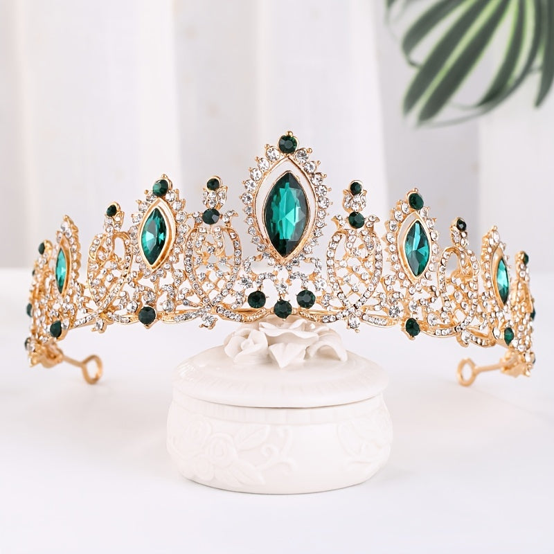 Baroque Rhinestone Bridal Crown Headband