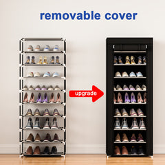 10 Layer Standing Shoes Rack Large Capacity Shoe Shelf Organizer