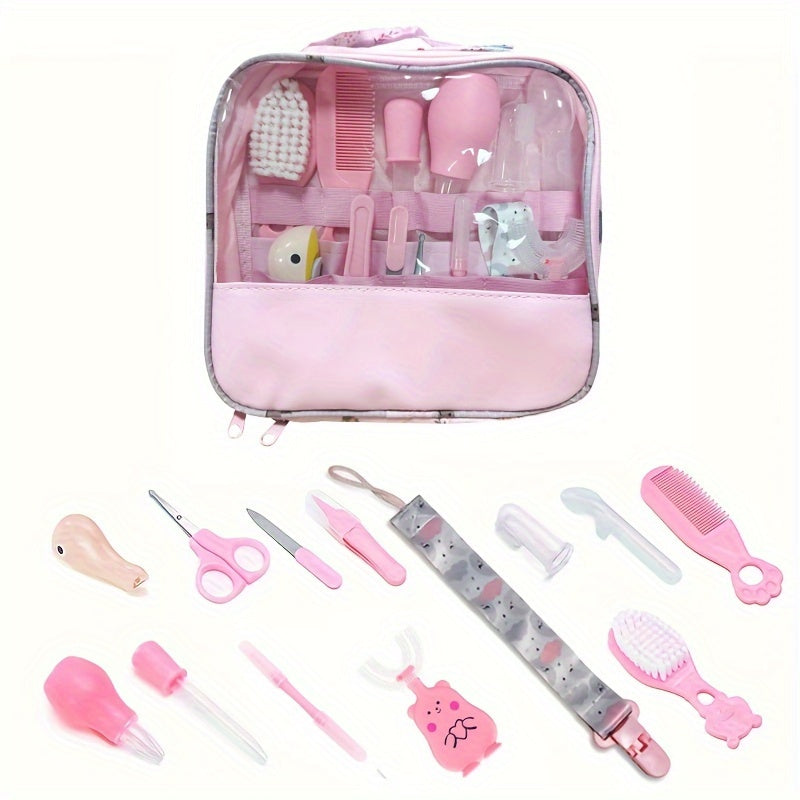 13pcs Healthcare & Grooming Kit Set Portable Safety Care Nasal Cleaner & Tongue