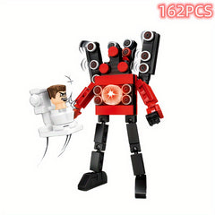 Surveillance Sound Toy Toilet TV Monitor Building Blocks