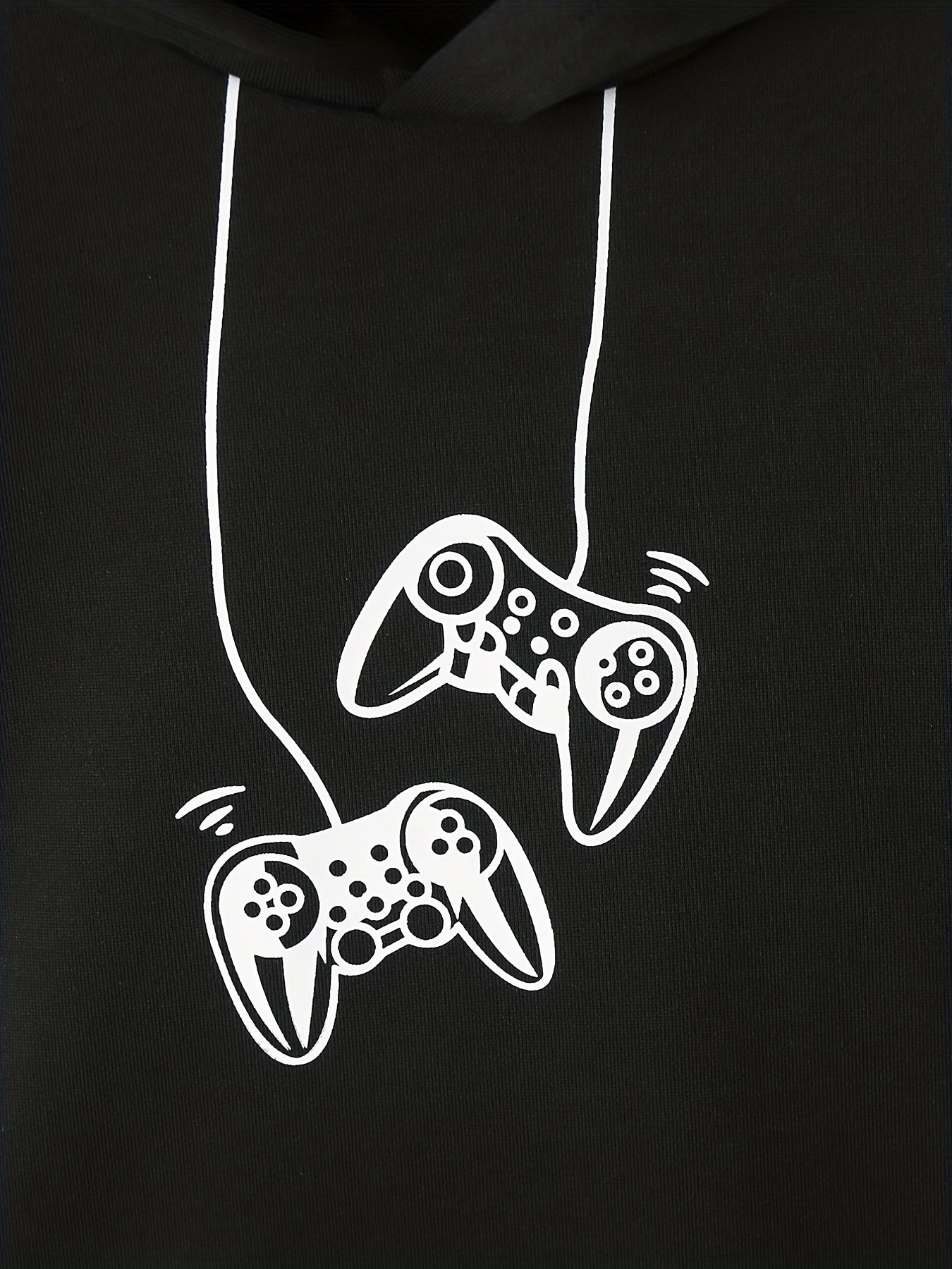 Boy's Gamepad Print Hoodie & Pants Set Spring Fall Outfits