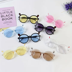 Kids Bear Sunglasses UV Protection Fun Colorful Hinge Joint Sunglasses