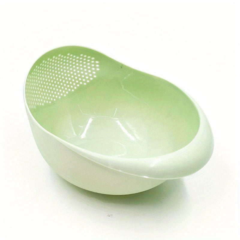 Efficient Rice Washing Machine with Draining Basin for Home Cooking