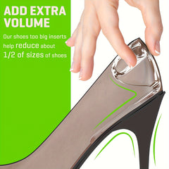 1 Pair Reusable Heel Pad Self Adhesive Shock Absorption Gel Sole Pad