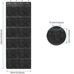 24-Pocket Over Door Shoe Storage Bag Organizer