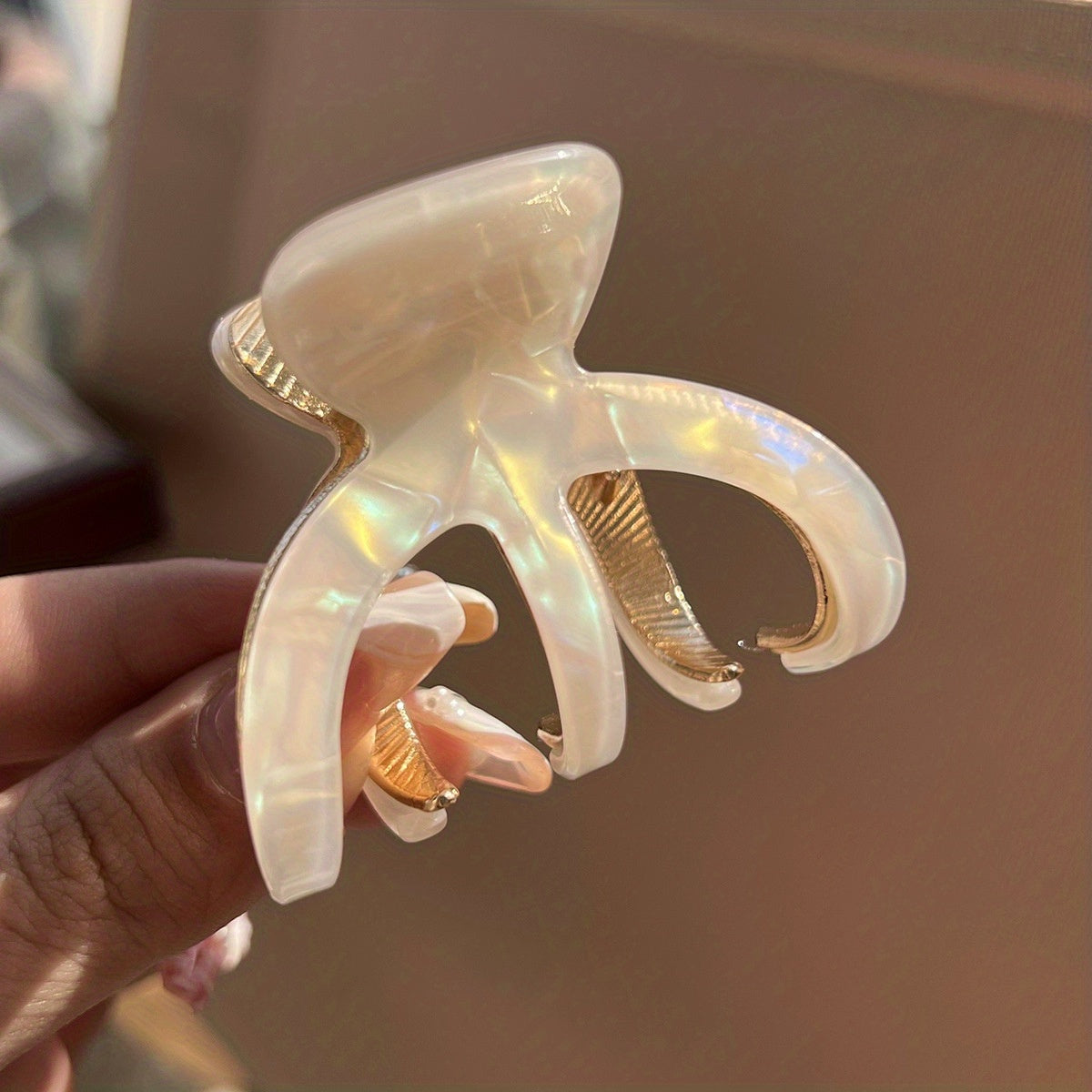 Acetate Hair Claw Alloy Shark Claw Back Head Clip Women's Hair Accessories