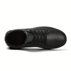 Men's Skate Shoes Easy Clean Good Grip Lace up Sneakers