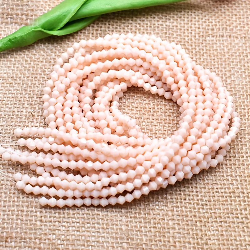 100pcs Crystal Beads 0.16in Bicone Czech Glass Faceted Earring Bracelet Necklace