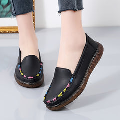 Women's Slip On Flat Loafers Soft Sole Walking Shoes