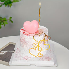Heart Acrylic Cake Topper for Mother's Day & Anniversaries