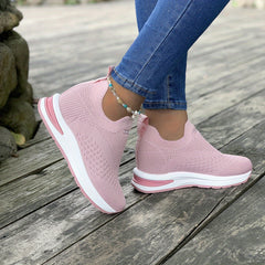 Women's Mesh Slip On Sneakers Low Top Casual Shoes