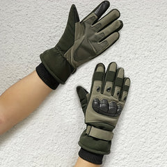 Winter Velvet Warm Touch Screen Full Finger Gloves Men