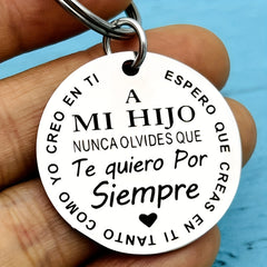 Spanish Keychains For Son Daughter Inspirational Gift From Parents