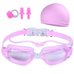 Transparent Swim Goggles Set Adult Men Women Youth