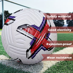 Classic No 5 Faux Leather Soccer Ball High Elastic Soccer Ball