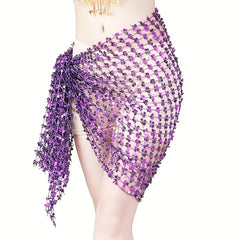 Sequin Square Scarf Belly Dance Costume Hip Cover