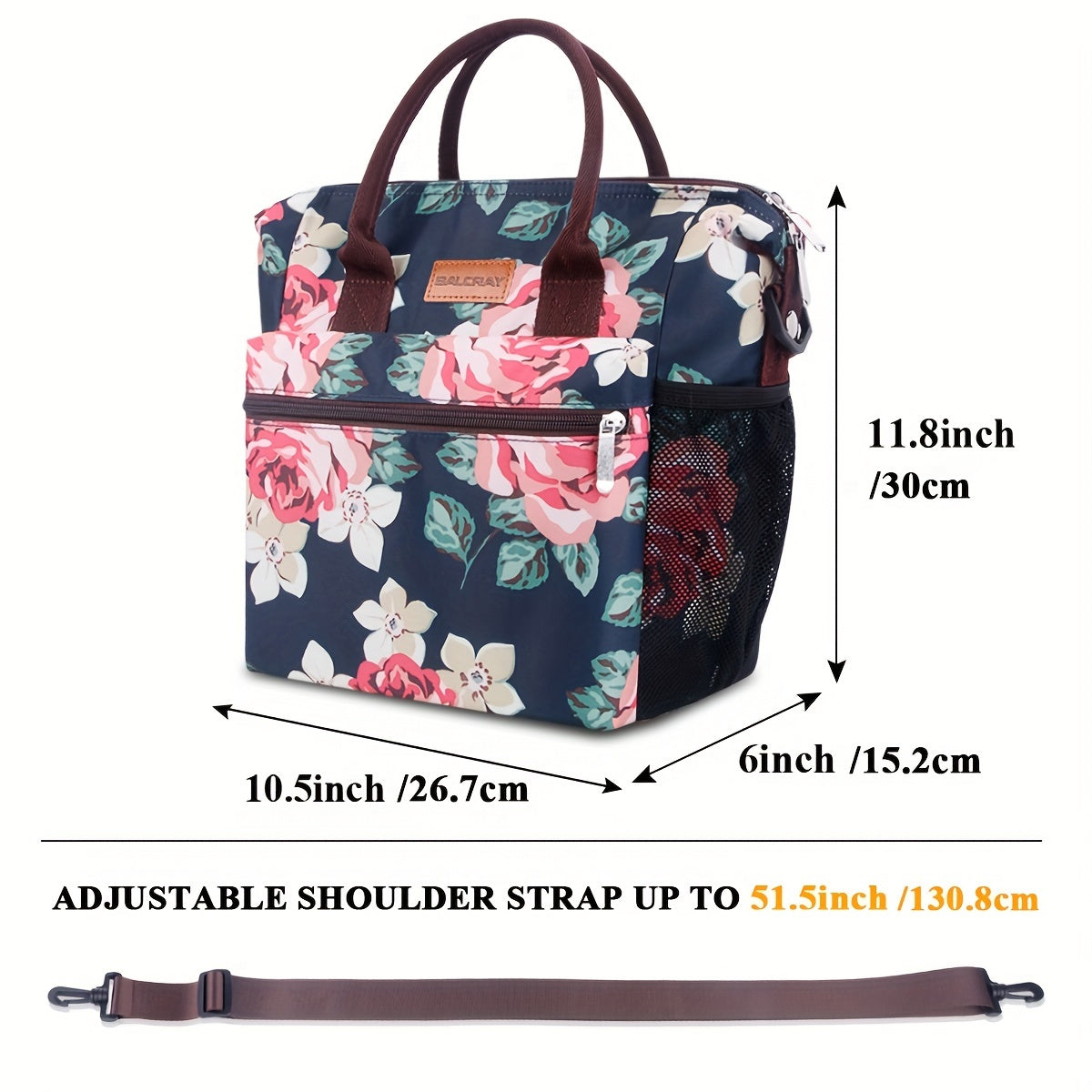 Floral Insulation Bag for Outdoors