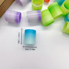 26pcs Gradient Stacked Circles Various Colors Party Carnival Gift Sock