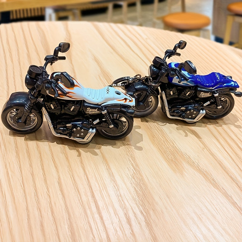 Cartoon Motorcycle Keychains Men Car Model Keychain Bag Pendant Key Accessor