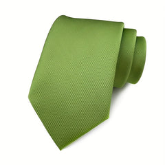 Satin Solid Men's Tie Soft Business Casual For Suit