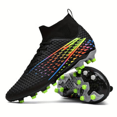 Boys High Top Non Slip Football Cleat Spikes Outdoor Soccer Cleats
