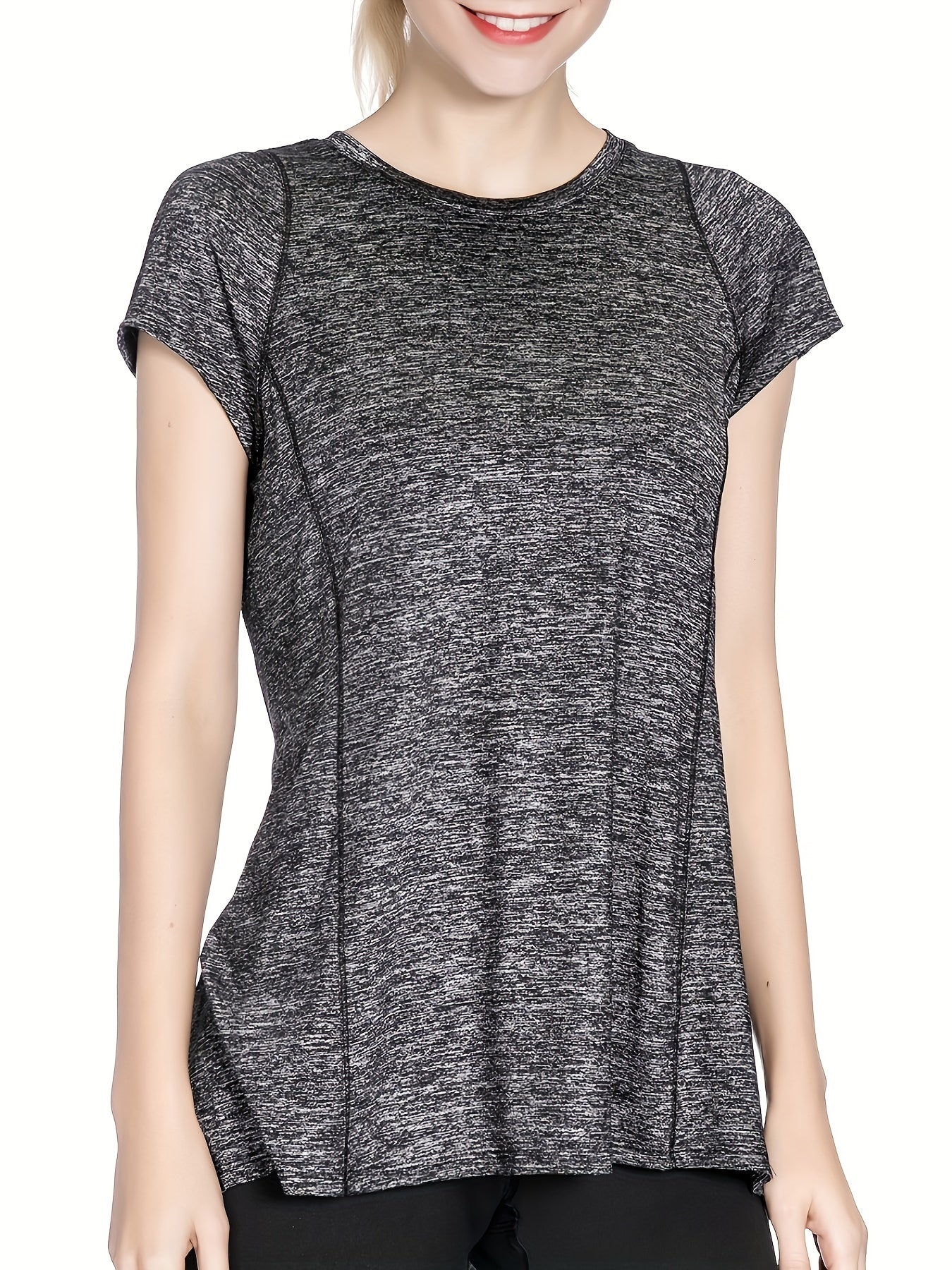 Quick Dry Sports T-shirt Round Neck Running Top