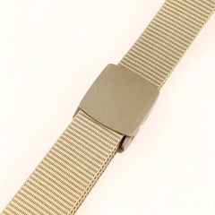 Outdoor Military Belt Plastic Buckle Nylon Canvas Belt
