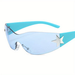 Kids Pentagram Sunglasses Frameless PC Lens