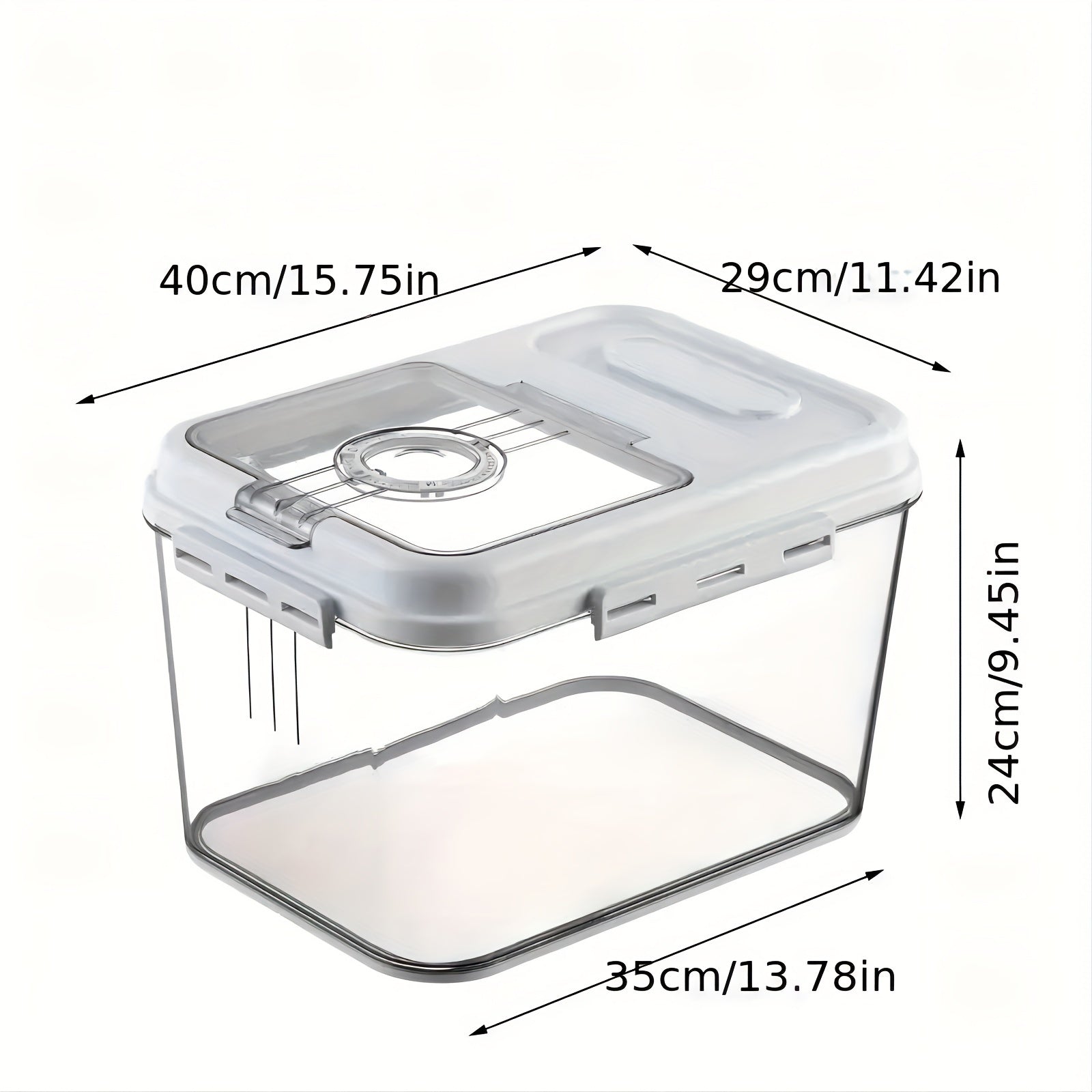 Insect-proof Sealed Rice Bucket w/Measuring Cup Kitchen Rice Tank