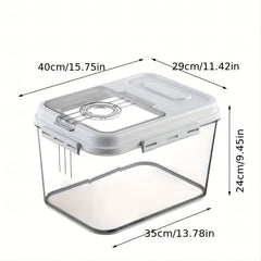 Insect-proof Sealed Rice Bucket w/Measuring Cup Kitchen Rice Tank