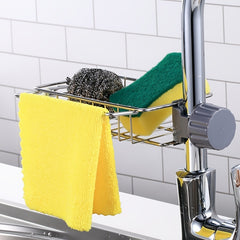 Stainless Steel Faucet Rack Kitchen Sink Storage Drain Artifact