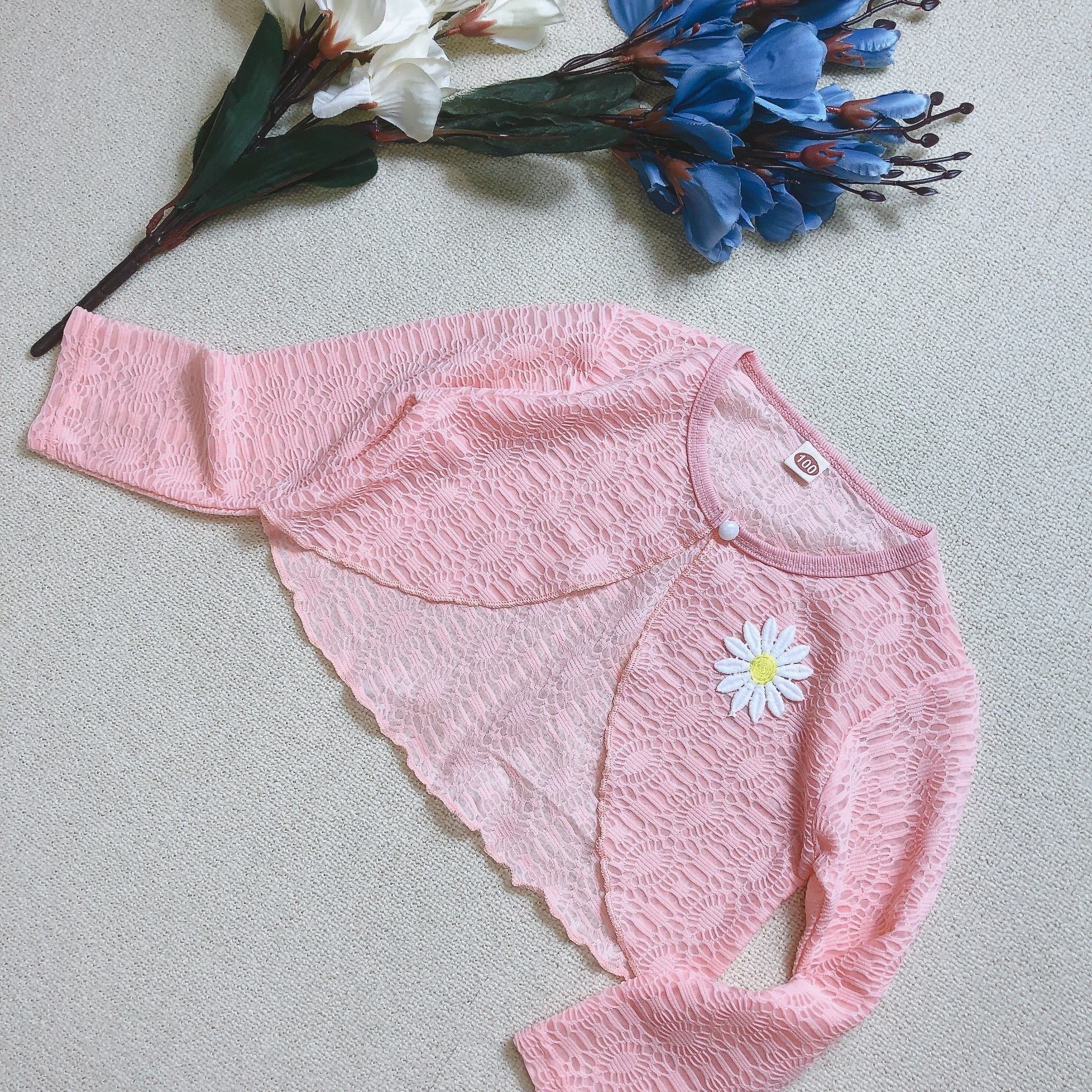 Kid s Lace Sunscreen Shawl Long Sleeve UV Protection Cardigan