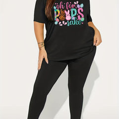 Leopard Print Tee & Leggings Set