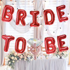 10pcs BRIDE TO BE Aluminum Film Balloon Set Wedding Proposal Party Decoration